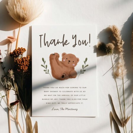 Panda Thank you Card